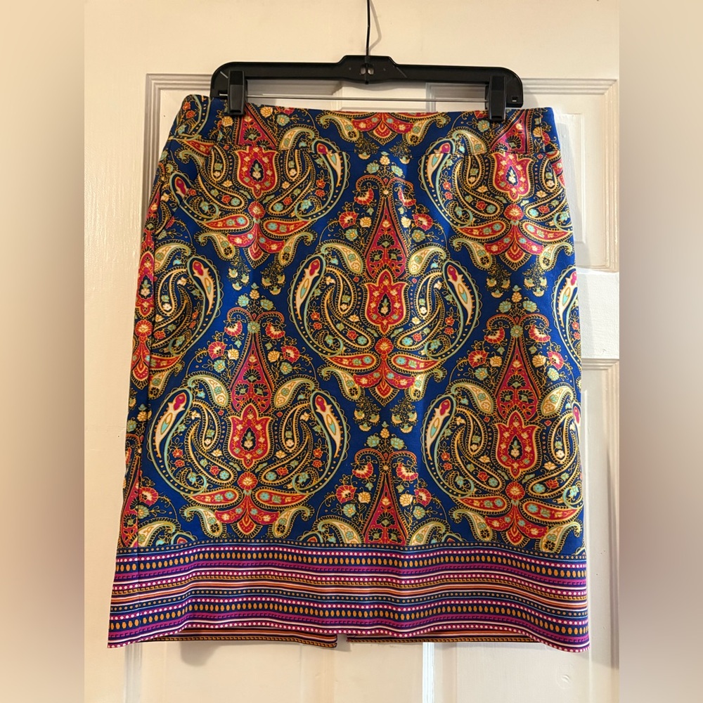 Merona Multicolor Paisley Pencil Skirt